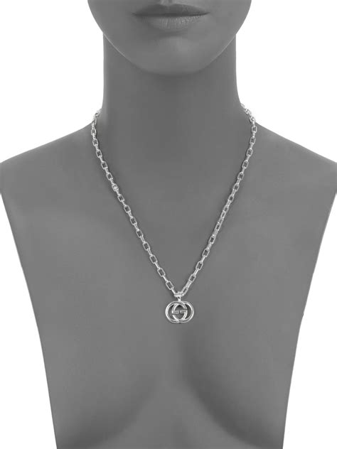 gucci silver jewlery|sterling silver gucci necklace.